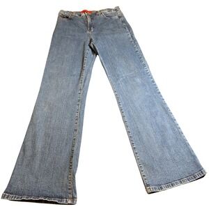 VTG Tommy Tuck Jeans NYDJ Womens 12 Blue Stretch Denim Bootcut Made USA